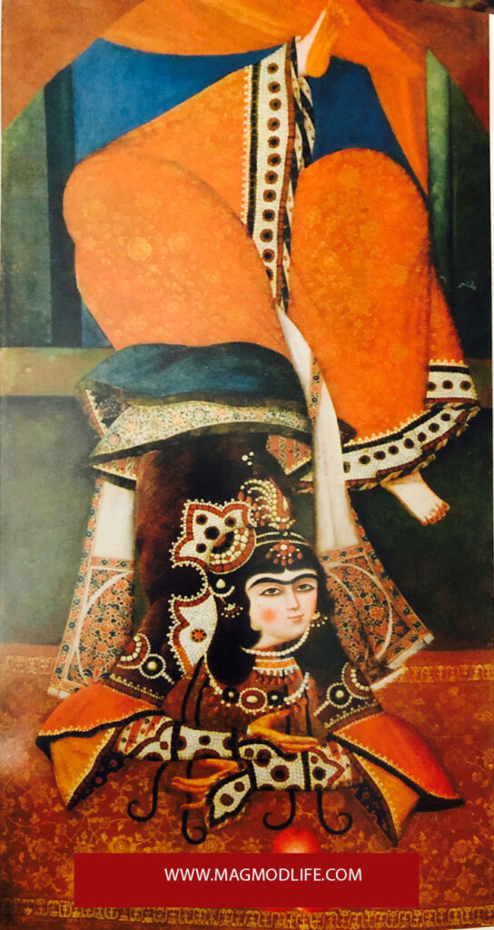 لباس زن قاجاری