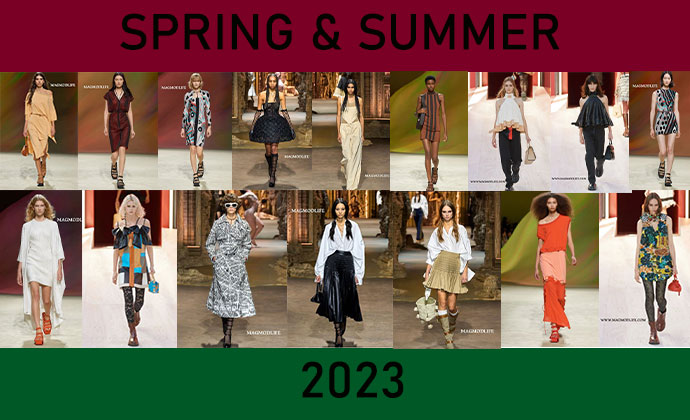 کالکشن لباس و مدل لباس زنانه بهار و تابستان 2023 برندهای مطرح جهان