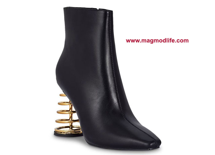 نیم بوت زنانه با پاشنه فانتزی