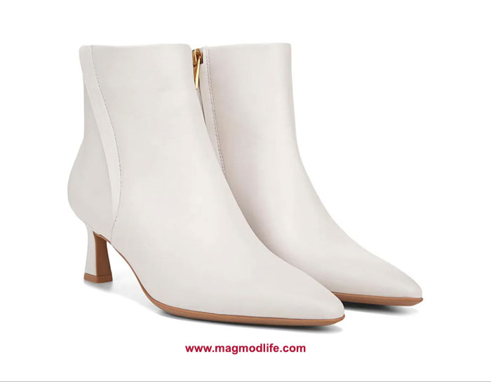 نیم بوت سفید رنگ