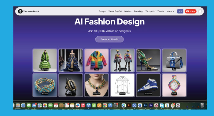 ابزار طراحی لباس با هوش مصنوعی the new black